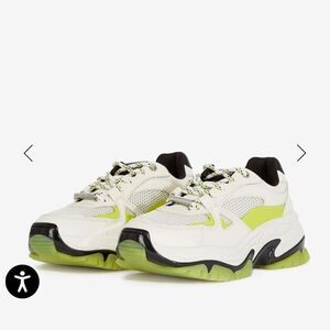 THE KOOPLES WHITE SNEAKERS WITH PLATFORM SOLE NIB